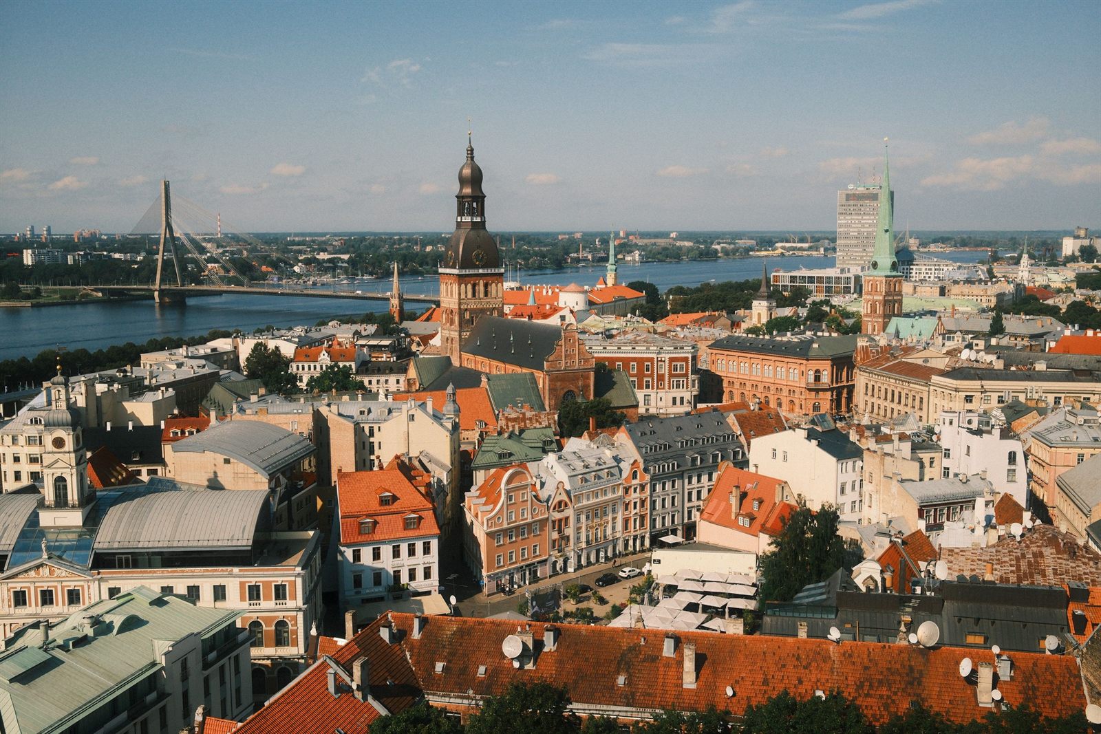 Riga old town rooftops